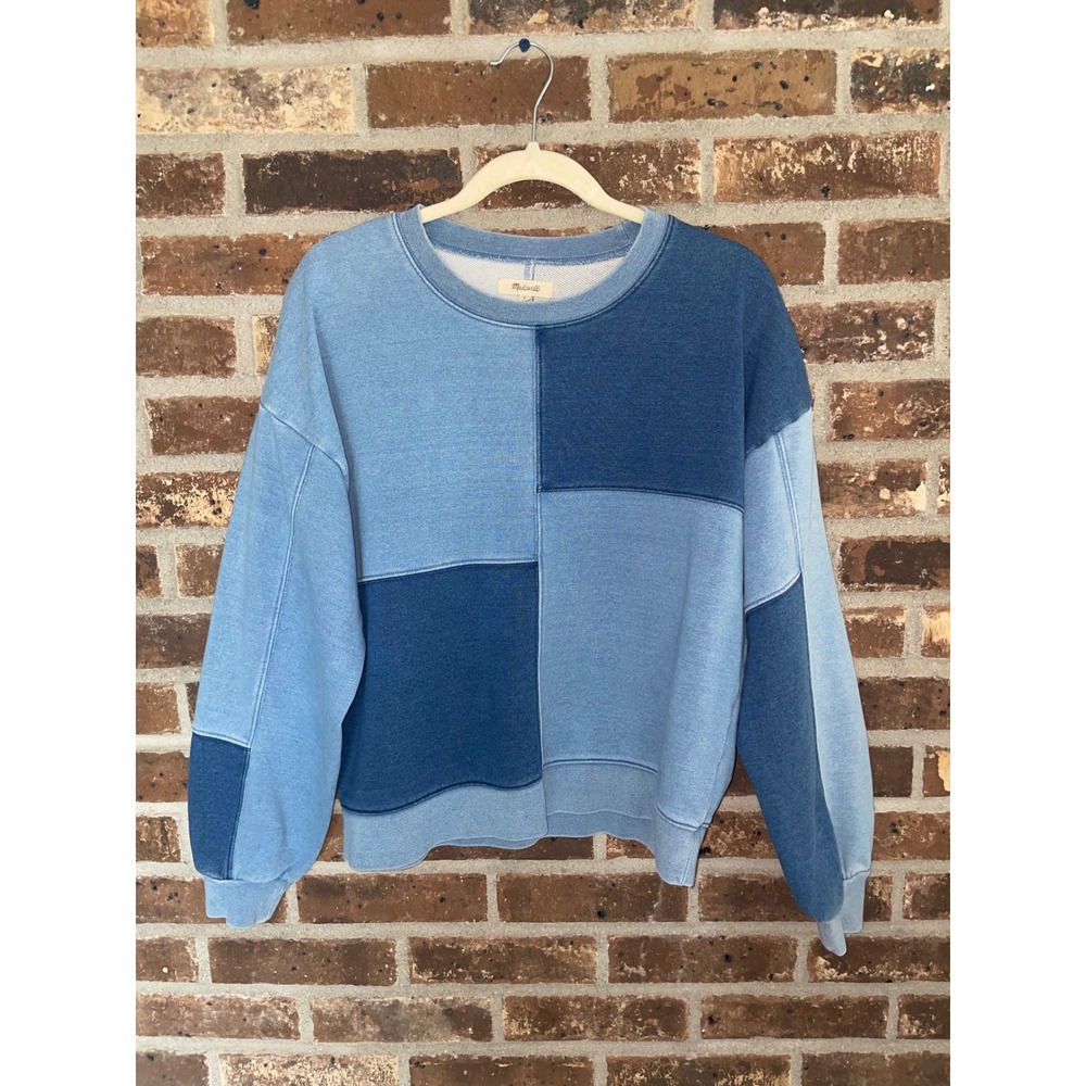 Madewell Patchwork Colorblock Sweatshirt